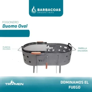 Parrilla Duomo Oval Tromen fogonero duomo oval
